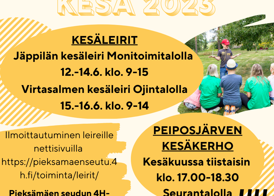 4H-kesäleiri Jäppilässä