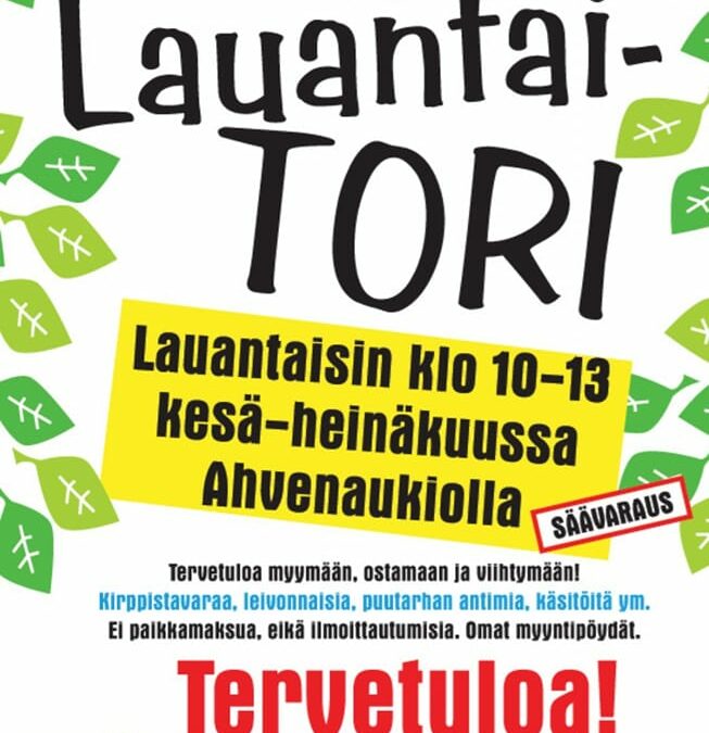 Lauantaitori Ahvenaukiolla