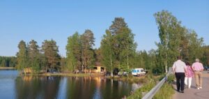 Matkalla Salmen lavalle.