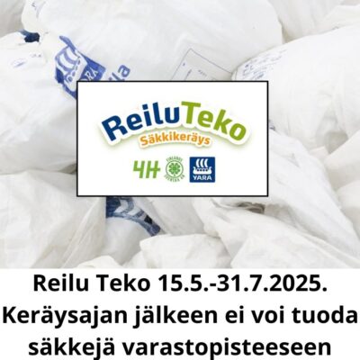 Reilu teko -lannoitesäkkikeräys