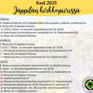 Seurakunnan tapahtumia Jäppilässä