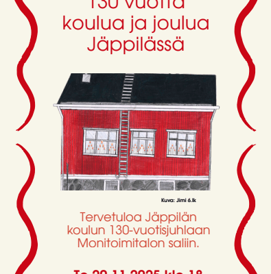 130 vuotta koulua ja joulua Jäppilässä