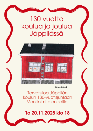 130 vuotta koulua ja joulua Jäppilässä