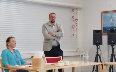 Hyvinvointijohtaja Santeri Seppälän vierailu Jäppilän Peltokartanossa.