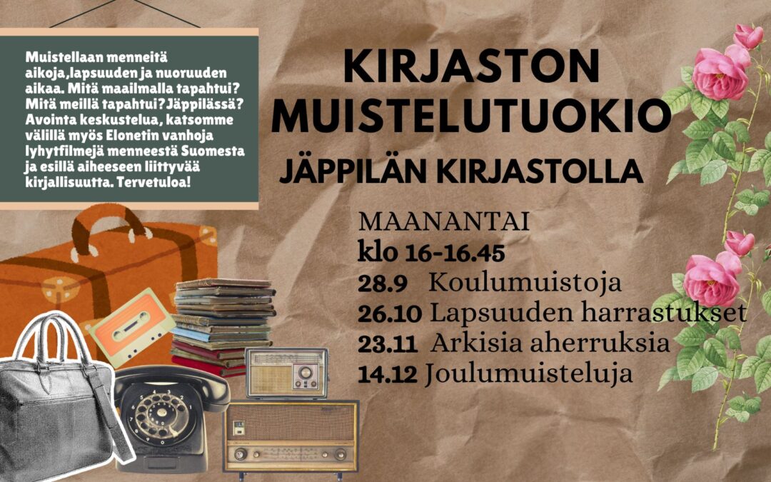 Kirjaston Muistelutuokioita Jäppilän kirjastolla